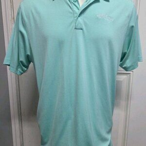 Margaritaville Tropical Punch Mens XL Polo Shirt Dry Fit Lime Green